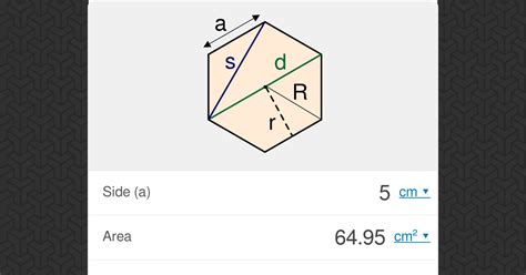 Hexagon Calculator .